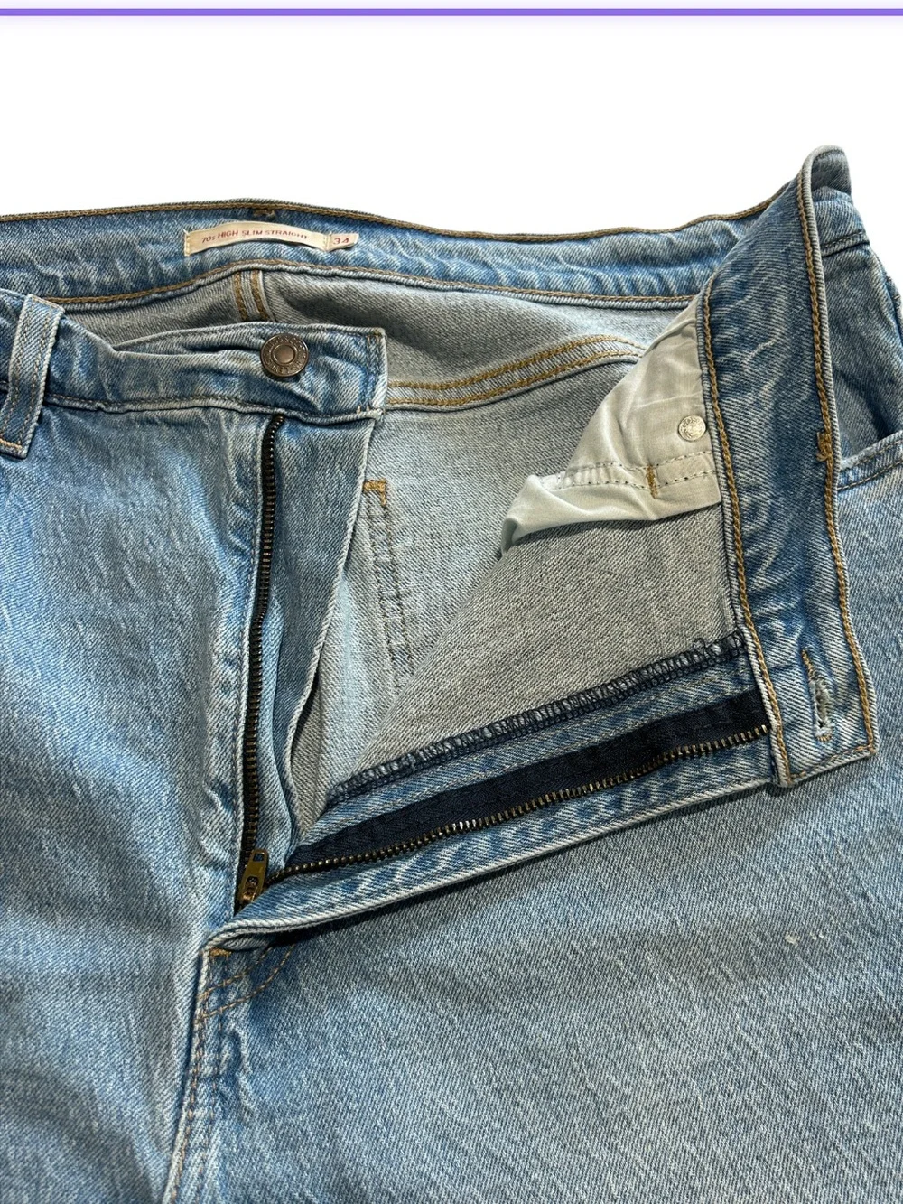 Levi’s Men’s 7Os High Slim Straight Jeans Sz 34x29